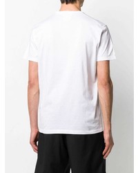 T-shirt à col rond imprimé blanc DSQUARED2