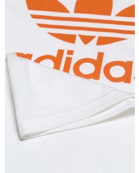 T-shirt à col rond imprimé blanc adidas