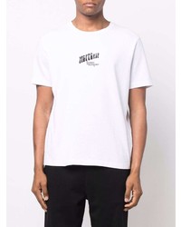 T-shirt à col rond imprimé blanc MSFTSrep