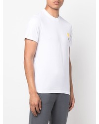 T-shirt à col rond imprimé blanc Sandro