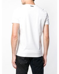 T-shirt à col rond imprimé blanc Diesel Black Gold