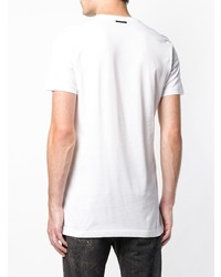 T-shirt à col rond imprimé blanc Diesel Black Gold