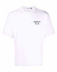 T-shirt à col rond imprimé blanc UNDERCOVE