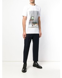 T-shirt à col rond imprimé blanc 3.1 Phillip Lim