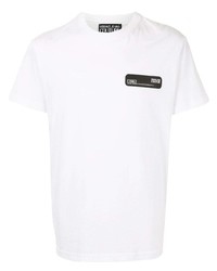 T-shirt à col rond imprimé blanc VERSACE JEANS COUTURE