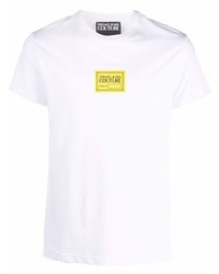 T-shirt à col rond imprimé blanc VERSACE JEANS COUTURE