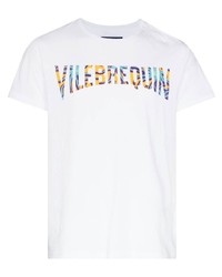 T-shirt à col rond imprimé blanc Vilebrequin