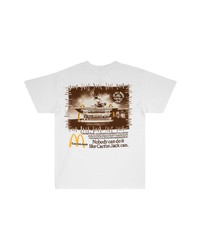 T-shirt à col rond imprimé blanc Travis Scott Astroworld