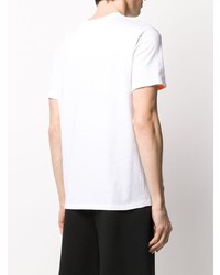 T-shirt à col rond imprimé blanc Valentino