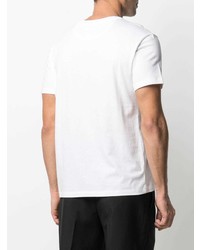 T-shirt à col rond imprimé blanc Valentino