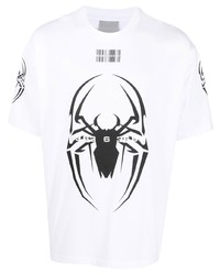 T-shirt à col rond imprimé blanc VTMNTS