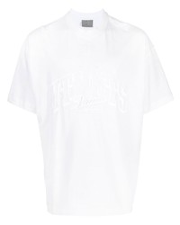 T-shirt à col rond imprimé blanc VTMNTS