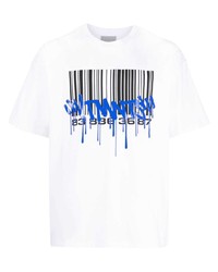 T-shirt à col rond imprimé blanc VTMNTS