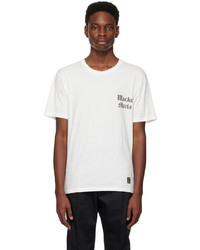 T-shirt à col rond imprimé blanc Wacko Maria