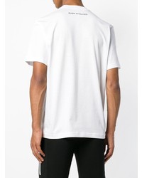 T-shirt à col rond imprimé blanc Blackbarrett