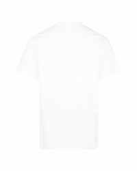 T-shirt à col rond imprimé blanc Supreme