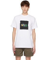 T-shirt à col rond imprimé blanc Whim Golf