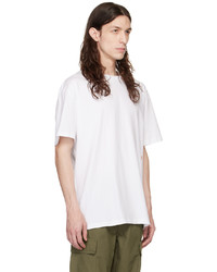 T-shirt à col rond imprimé blanc Ksubi