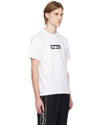 T-shirt à col rond imprimé blanc BAPE