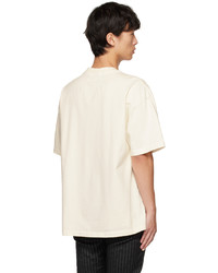 T-shirt à col rond imprimé blanc Rhude