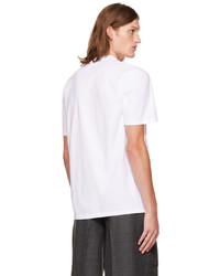 T-shirt à col rond imprimé blanc T/SEHNE