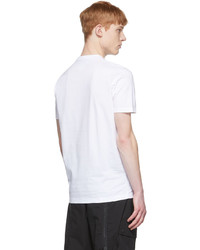 T-shirt à col rond imprimé blanc DSQUARED2