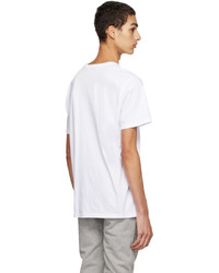 T-shirt à col rond imprimé blanc MAISON KITSUNÉ