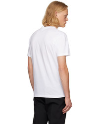 T-shirt à col rond imprimé blanc DSQUARED2