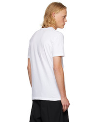 T-shirt à col rond imprimé blanc DSQUARED2