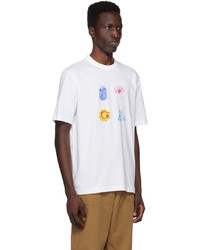 T-shirt à col rond imprimé blanc Ps By Paul Smith