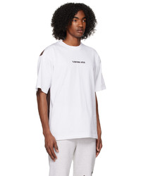 T-shirt à col rond imprimé blanc BAPE