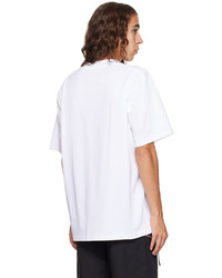 T-shirt à col rond imprimé blanc JW Anderson