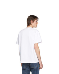 T-shirt à col rond imprimé blanc Alexander Wang