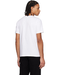 T-shirt à col rond imprimé blanc A.P.C.