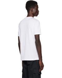 T-shirt à col rond imprimé blanc Versace