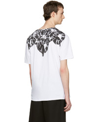 T-shirt à col rond imprimé blanc Marcelo Burlon County of Milan