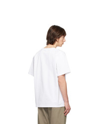T-shirt à col rond imprimé blanc Rassvet