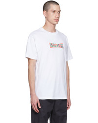 T-shirt à col rond imprimé blanc Dime