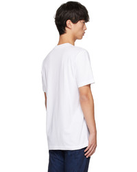 T-shirt à col rond imprimé blanc Marni