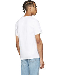 T-shirt à col rond imprimé blanc Kenzo