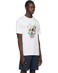 T-shirt à col rond imprimé blanc Ps By Paul Smith