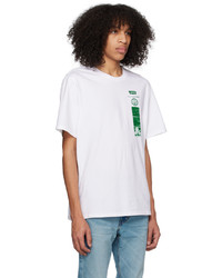 T-shirt à col rond imprimé blanc Levi's