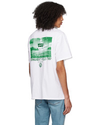 T-shirt à col rond imprimé blanc Levi's