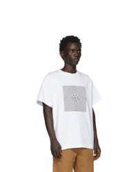 T-shirt à col rond imprimé blanc Vyner Articles