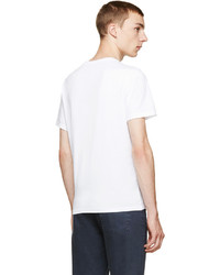 T-shirt à col rond imprimé blanc Kenzo