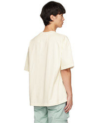 T-shirt à col rond imprimé blanc Rhude