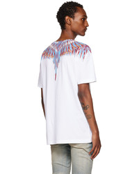 T-shirt à col rond imprimé blanc Marcelo Burlon County of Milan