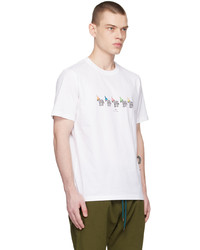 T-shirt à col rond imprimé blanc Ps By Paul Smith