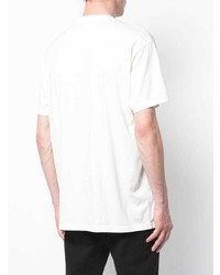 T-shirt à col rond imprimé blanc Givenchy