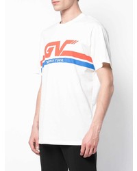 T-shirt à col rond imprimé blanc Givenchy